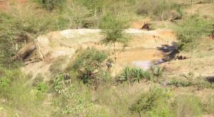 Hillside dam