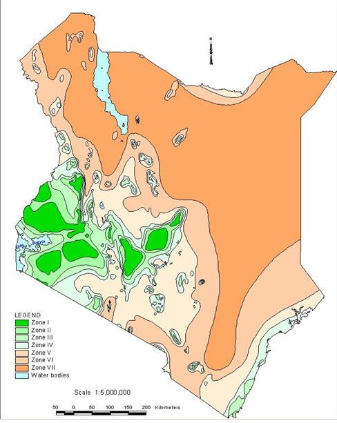 Agro-climatic zones of Kenya