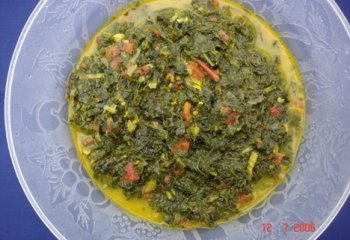 Budzi, mutsalafu and sukuma wiki (kale). Coastal Kenyan recipe. ©Maundu, 2006 Budzi, mutsalafu and sukuma wiki (kale). Coastal Kenyan recipe. ©Maundu, 2006